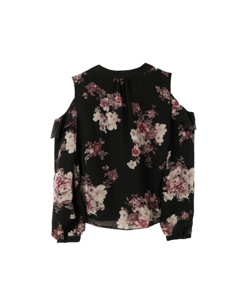 Her lip to(ハーリップトゥー)の「Isaline Bow-Tie Floral Blouse(シャツ/ブラウス・レディース・ブラック/ベージュ系/ホワイト系・S/M)」の9枚目の写真