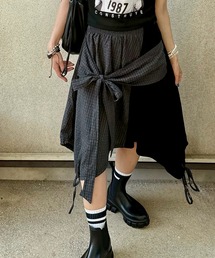 アシメribbonスカート