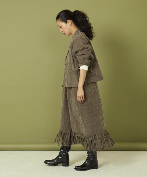 Freada（フリーダ）の「Freada/フリーダ フェード加工ジャケット（その他アウター・レディース・ブラウン/グレー・ONE SIZE）」の13枚目の写真