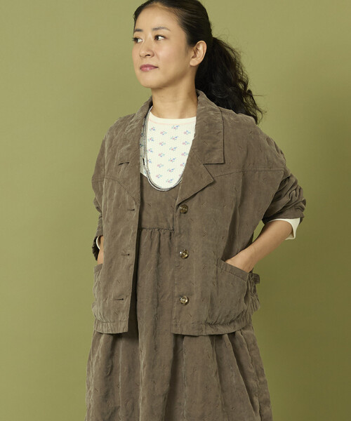 Freada（フリーダ）の「Freada/フリーダ フェード加工ジャケット（その他アウター・レディース・ブラウン/グレー・ONE SIZE）」の19枚目の写真