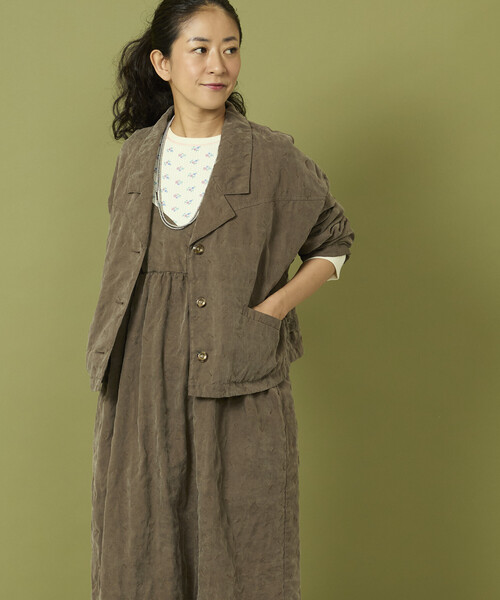 Freada（フリーダ）の「Freada/フリーダ フェード加工ジャケット（その他アウター・レディース・ブラウン/グレー・ONE SIZE）」の20枚目の写真