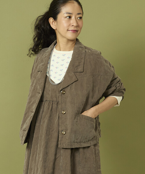 Freada（フリーダ）の「Freada/フリーダ フェード加工ジャケット（その他アウター・レディース・ブラウン/グレー・ONE SIZE）」の21枚目の写真