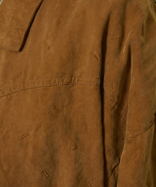 Freada（フリーダ）の「Freada/フリーダ フェード加工ジャケット（その他アウター・レディース・ブラウン/グレー・ONE SIZE）」の9枚目の写真