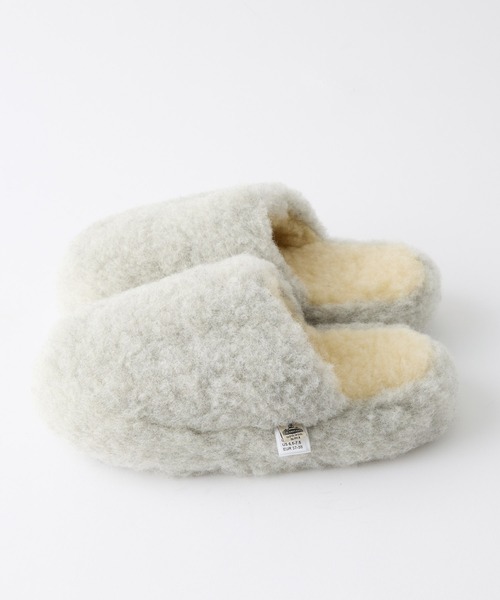 COLD BREAKER(コールドブレーカー)の「【AMERIA ANDERSON】【COLD BREAKER/コールドブレイカー】Basic Slippers No Heel / ウール ボリュームボアスリッパ(ルームシューズ/スリッパ・レディース・ライトグレー/チャコールグレー/ブラウン・37/38)」の5枚目の写真