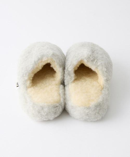 COLD BREAKER(コールドブレーカー)の「【AMERIA ANDERSON】【COLD BREAKER/コールドブレイカー】Basic Slippers No Heel / ウール ボリュームボアスリッパ(ルームシューズ/スリッパ・レディース・ライトグレー/チャコールグレー/ブラウン・37/38)」の6枚目の写真