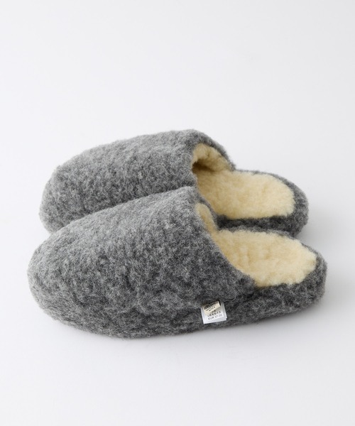 COLD BREAKER(コールドブレーカー)の「【AMERIA ANDERSON】【COLD BREAKER/コールドブレイカー】Basic Slippers No Heel / ウール ボリュームボアスリッパ(ルームシューズ/スリッパ・レディース・ライトグレー/チャコールグレー/ブラウン・37/38)」の8枚目の写真