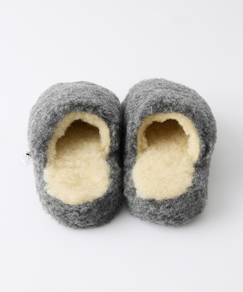 COLD BREAKER(コールドブレーカー)の「【AMERIA ANDERSON】【COLD BREAKER/コールドブレイカー】Basic Slippers No Heel / ウール ボリュームボアスリッパ(ルームシューズ/スリッパ・レディース・ライトグレー/チャコールグレー/ブラウン・37/38)」の9枚目の写真