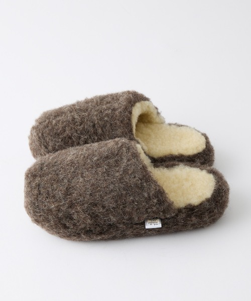 COLD BREAKER(コールドブレーカー)の「【AMERIA ANDERSON】【COLD BREAKER/コールドブレイカー】Basic Slippers No Heel / ウール ボリュームボアスリッパ(ルームシューズ/スリッパ・レディース・ライトグレー/チャコールグレー/ブラウン・37/38)」の11枚目の写真