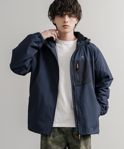 LOGOS ロゴス オーバーサイズフード裏ボアフリースフーディー