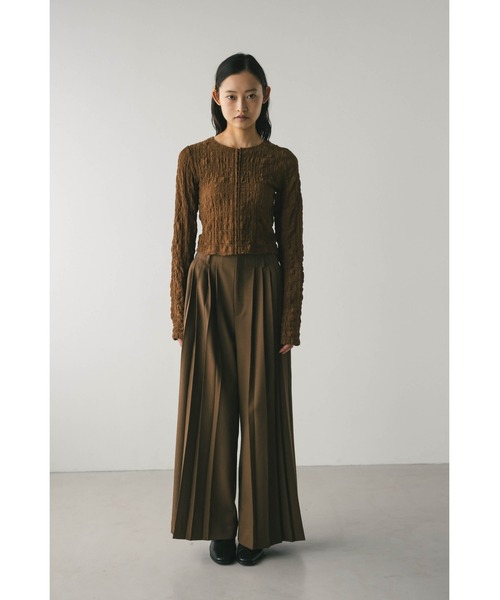 STYLEMIXER（スタイルミキサー）の「シャーリングコルセットトップ（シャツ/ブラウス・レディース・ブラック/ブラウン/ブルー・SMALL/MEDIUM）」の13枚目の写真