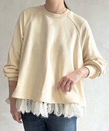 BEARDSLEY | 裾タムレースカットソー(Tシャツ/カットソー)