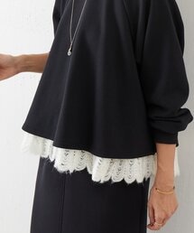 BEARDSLEY | 裾タムレースカットソー(Tシャツ/カットソー)