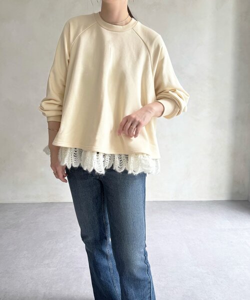 裾タムレースカットソー（Tシャツ/カットソー）｜BEARDSLEY