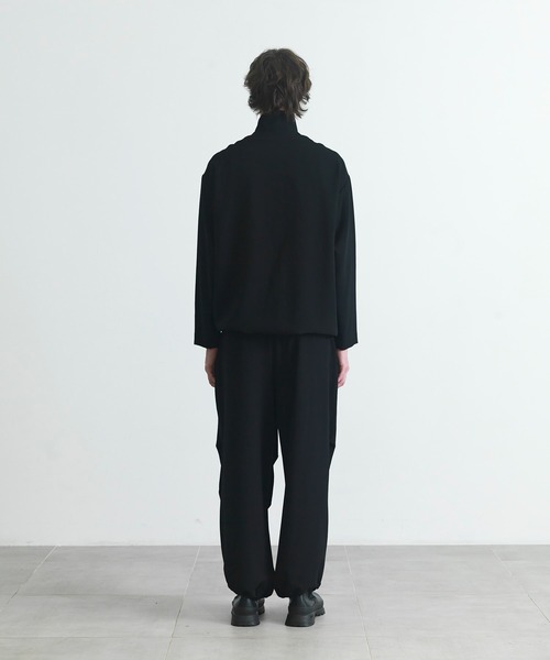 CITY TOKYO（シティトウキョウ）の「【CITY TOKYO/シティートーキョー】Multi-flex ハーフZIP（スウェット・メンズ・カーキ/ブラック・2/1）」の6枚目の写真