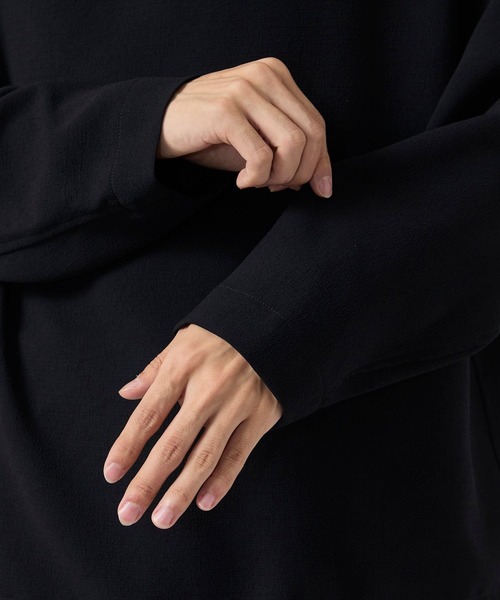 CITY TOKYO（シティトウキョウ）の「【CITY TOKYO/シティートーキョー】Multi-flex ハーフZIP（スウェット・メンズ・カーキ/ブラック・2/1）」の9枚目の写真