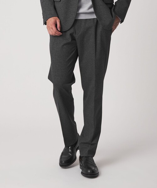 A DAY IN THE LIFE UNITED ARROWS(アデイインザライフユナイテッドアローズ)の「ツイル ポンチ ジャージースラックス-セットアップ対応-<A DAY IN THE LIFE>(スラックス・メンズ・オリーブ/ネイビー/ダークグレー・L/M/S/XL)」の2枚目の写真
