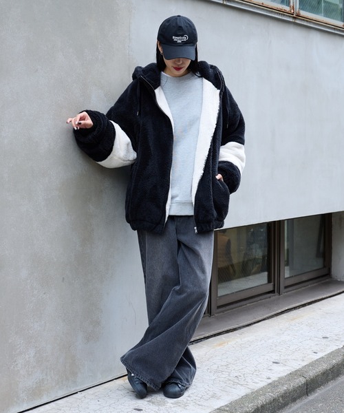 COLONY 2139（コロニートゥーワンスリーナイン）の「シャギーフリースBIGパーカー（その他アウター・メンズ・ベージュ/ホワイト/ブラック・LARGE/MEDIUM）」の16枚目の写真