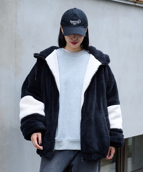 COLONY 2139（コロニートゥーワンスリーナイン）の「シャギーフリースBIGパーカー（その他アウター・メンズ・ベージュ/ホワイト/ブラック・LARGE/MEDIUM）」の12枚目の写真