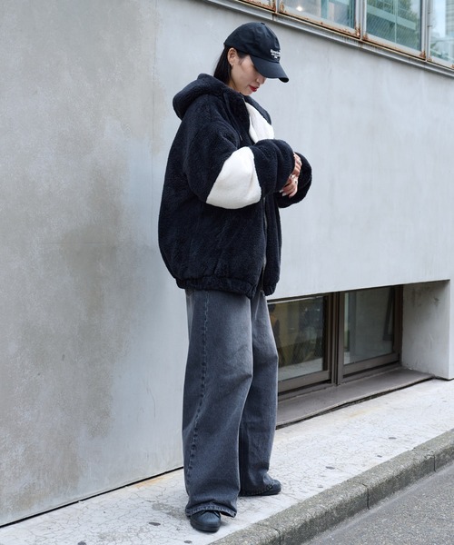 COLONY 2139（コロニートゥーワンスリーナイン）の「シャギーフリースBIGパーカー（その他アウター・メンズ・ベージュ/ホワイト/ブラック・LARGE/MEDIUM）」の19枚目の写真