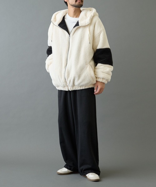 COLONY 2139（コロニートゥーワンスリーナイン）の「シャギーフリースBIGパーカー（その他アウター・メンズ・ベージュ/ホワイト/ブラック・LARGE/MEDIUM）」の11枚目の写真