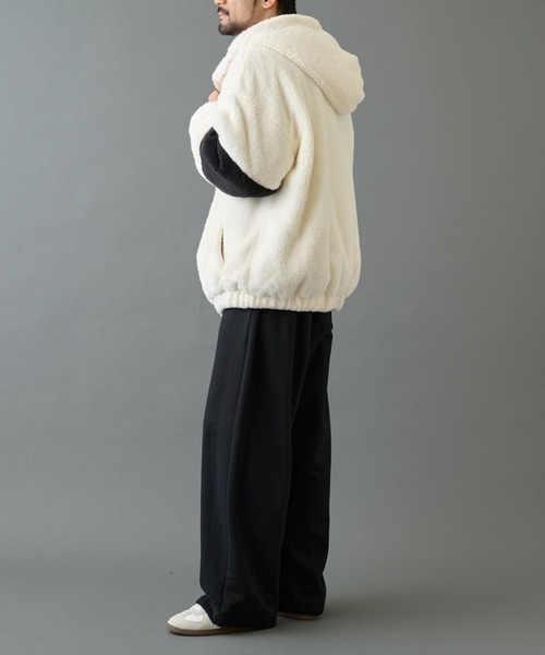 COLONY 2139（コロニートゥーワンスリーナイン）の「シャギーフリースBIGパーカー（その他アウター・メンズ・ベージュ/ホワイト/ブラック・LARGE/MEDIUM）」の9枚目の写真