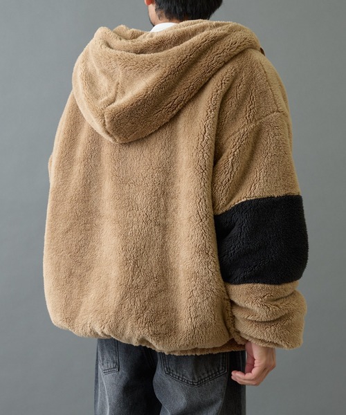 COLONY 2139（コロニートゥーワンスリーナイン）の「シャギーフリースBIGパーカー（その他アウター・メンズ・ベージュ/ホワイト/ブラック・LARGE/MEDIUM）」の22枚目の写真