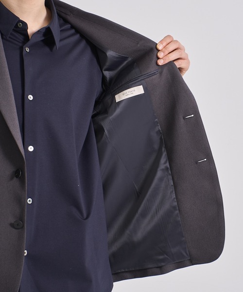 CITY TOKYO（シティトウキョウ）の「【CITY TOKYO/シティートーキョー】CITY ｼﾞｬｹｯﾄ（テーラードジャケット・メンズ・ダークグレー/ネイビー/ブラック・1/2/3）」の15枚目の写真