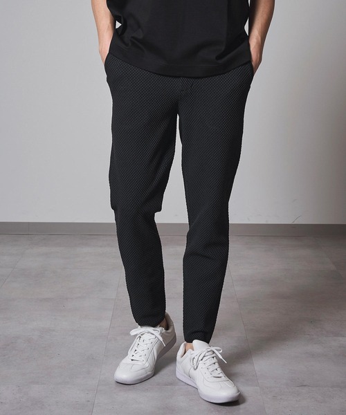 TETE HOMME(テットオム)の「【家庭洗濯可能】バーズアイ ストレッチニットパンツ(その他パンツ・メンズ・チャコールグレー/ライトグレー・MEDIUM/LARGE/X-LARGE)」の2枚目の写真