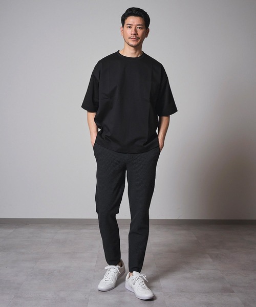 TETE HOMME(テットオム)の「【家庭洗濯可能】バーズアイ ストレッチニットパンツ(その他パンツ・メンズ・チャコールグレー/ライトグレー・MEDIUM/LARGE/X-LARGE)」の11枚目の写真