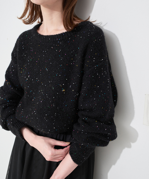 SLOBE IENA スパンコールニット スパンコールニット（ニット/セーター）｜SLOBE IENA（スローブイエナ