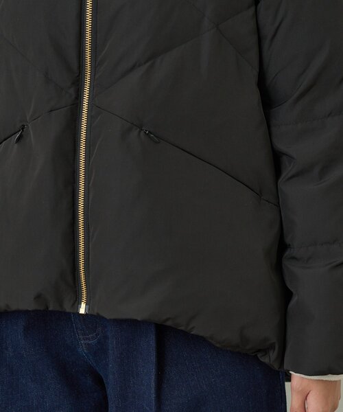 un dix cors（アンディコール）の「《ふんわり暖か》テンダークロスフードダウン（ダウンジャケット/コート・レディース・グレイッシュベージュ/ブラック/ブラウン・FREE）」の14枚目の写真