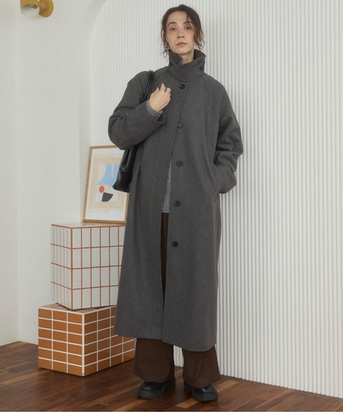 セール】2WAY ステンカラーロングコート（ステンカラーコート）｜ANGIE