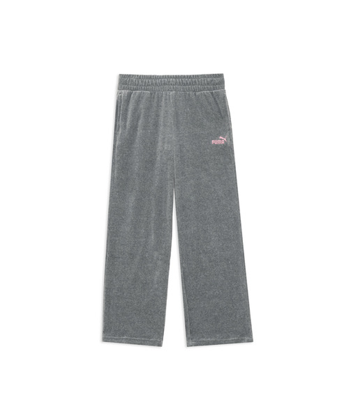 PUMA(プーマ)の「PUMA プーマ ウィメンズ ベロア ストレート パンツ(その他パンツ・レディース・ヘザーグレー/ブラック・SMALL/MEDIUM/LARGE/X-LARGE)」の2枚目の写真