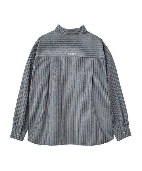 MILKFED.(ミルクフェド)の「2WAY OVERSIZED SHIRT(シャツ/ブラウス・レディース・グレー/ライトブルー/ブラック/ホワイト・ONE SIZE)」の13枚目の写真