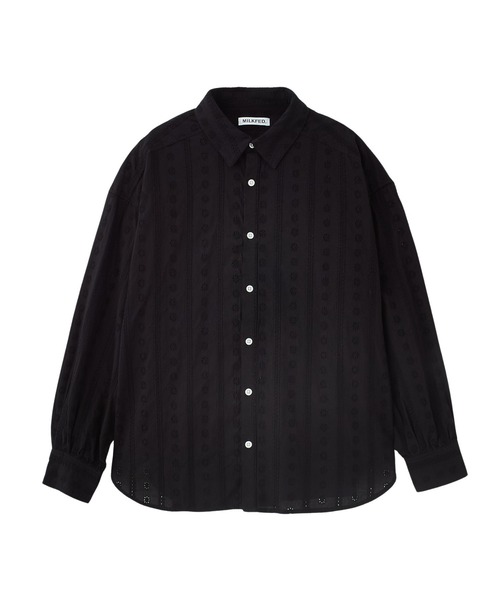 MILKFED.(ミルクフェド)の「2WAY OVERSIZED SHIRT(シャツ/ブラウス・レディース・グレー/ライトブルー/ブラック/ホワイト・ONE SIZE)」の18枚目の写真