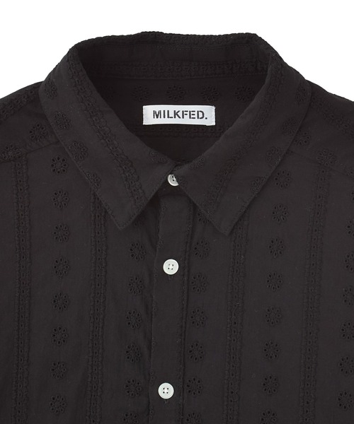 MILKFED.(ミルクフェド)の「2WAY OVERSIZED SHIRT(シャツ/ブラウス・レディース・グレー/ライトブルー/ブラック/ホワイト・ONE SIZE)」の20枚目の写真