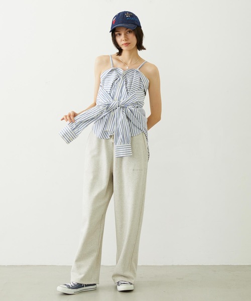 MILKFED.(ミルクフェド)の「2WAY OVERSIZED SHIRT(シャツ/ブラウス・レディース・グレー/ライトブルー/ブラック/ホワイト・ONE SIZE)」の9枚目の写真