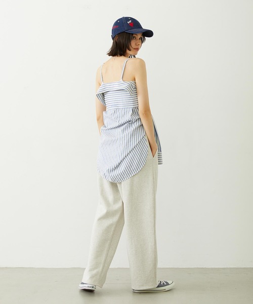 MILKFED.(ミルクフェド)の「2WAY OVERSIZED SHIRT(シャツ/ブラウス・レディース・グレー/ライトブルー/ブラック/ホワイト・ONE SIZE)」の11枚目の写真