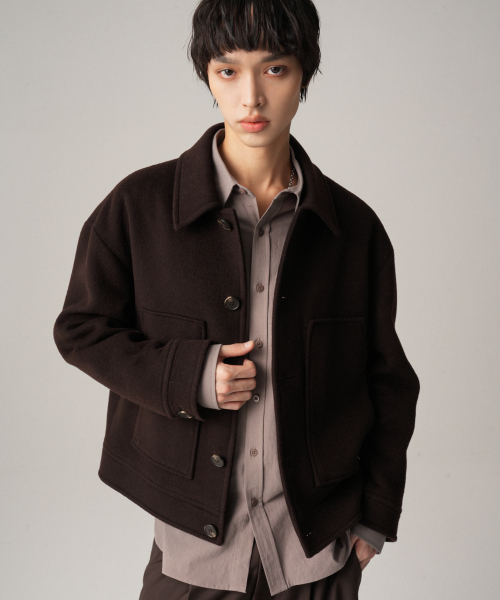 AVANDRESS(アバンドレス )の「Fore Wool Collar Handmade Jacket BLACK(ブルゾン・メンズ・ブラック・MEDIUM/LARGE)」の2枚目の写真
