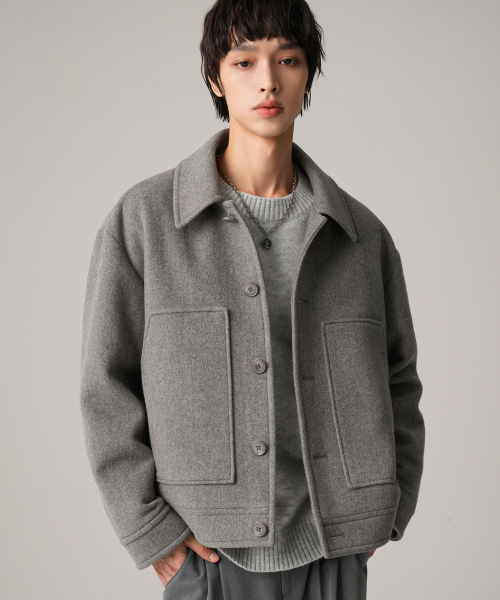 AVANDRESS(アバンドレス )の「Fore Wool Collar Handmade Jacket BLACK(ブルゾン・メンズ・ブラック・MEDIUM/LARGE)」の3枚目の写真