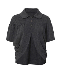 FLAREUP（フレアアップ）の「Cape Draped Cardigan (FL-048_Charcoal)（カーディガン/ボレロ・レディース）」