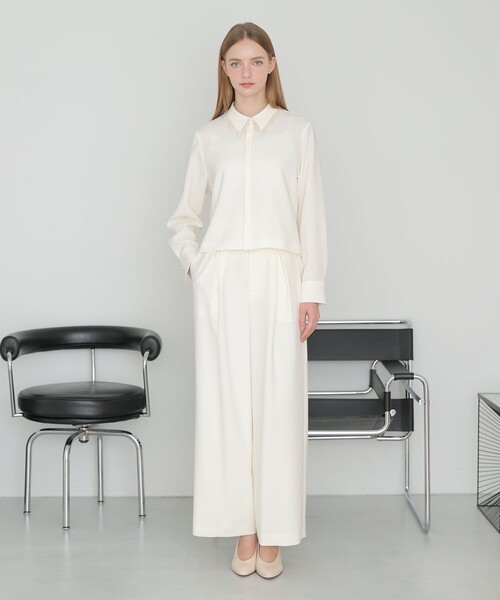 セットアップ対応商品】ダブルクロスタックワイドパンツ（その他パンツ