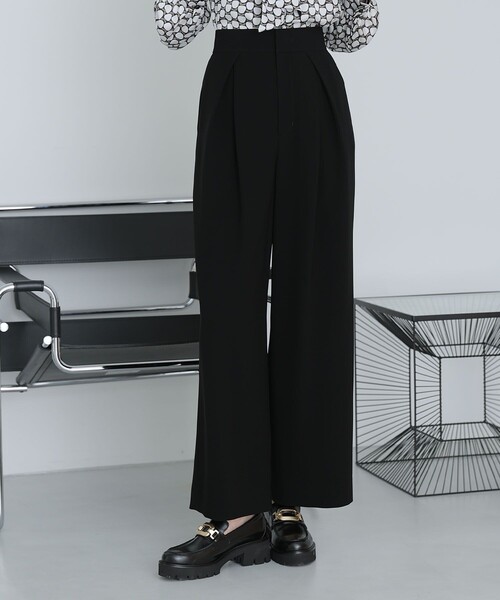 セットアップ対応商品】ダブルクロスタックワイドパンツ（その他パンツ