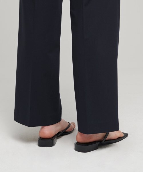 MUSINSA STANDARD WOMAN（ムシンサスタンダードウーマン）の「[クールタンダード] ウィメンズ ストレート ヒドゥンバンディング スラックス [ネイビー]（スラックス・レディース・その他・24/25/26/27/28/29/30/31/32/34）」の8枚目の写真