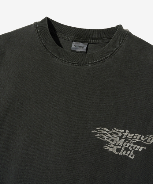 OUTSTANDING(アウトスタンディング)の「MOT SERIES LONG SLEEVE(HEAVY MOTOR CLUB)_PIGMENT CHARCOAL(Tシャツ/カットソー・メンズ・その他・SMALL)」の3枚目の写真