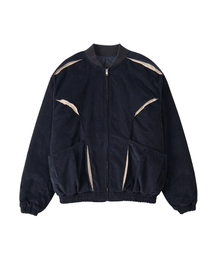 WOOALONG（ウアロン）の「Corduroy Contrast Quilted Blouson - NAVY（MA-1）」