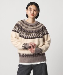 フェザー ラメ ノルディックニット <A DAY IN THE LIFE>