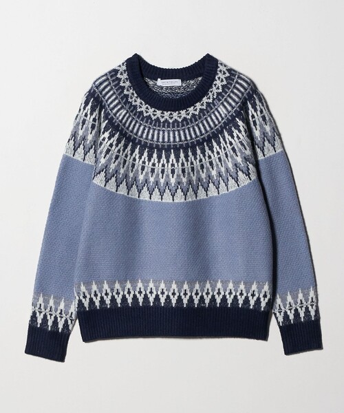 セール】フェザー ラメ ノルディックニット ＜A DAY IN THE LIFE