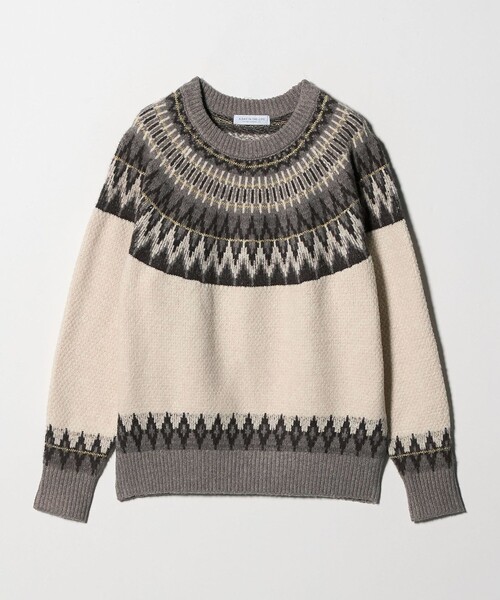 セール】フェザー ラメ ノルディックニット ＜A DAY IN THE LIFE
