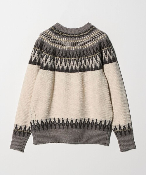 セール】フェザー ラメ ノルディックニット ＜A DAY IN THE LIFE